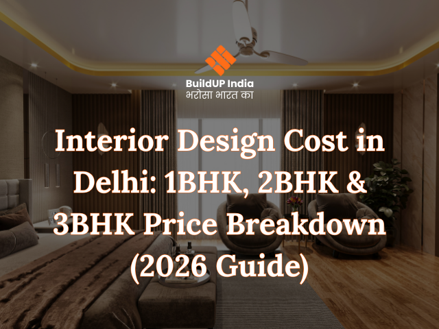Interior Design Cost in Delhi: 1BHK, 2BHK & 3BHK Price Breakdown (2026 Guide)